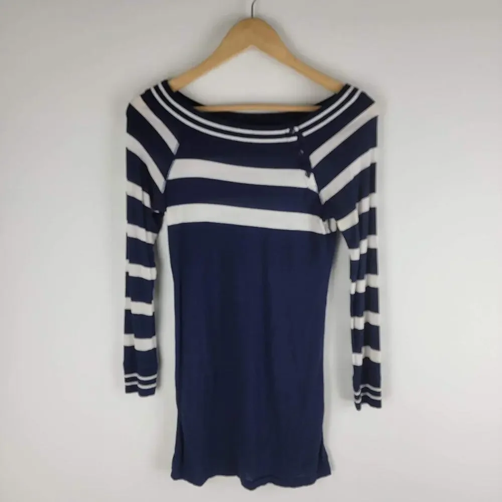 Ralph Lauren kids fitted dress sz M (8-10) blue striped